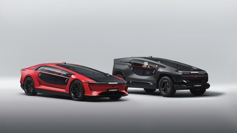 CEER EXOBOT : des Saoudiens lance une berline et un VUS électriques de 1 111 chevaux