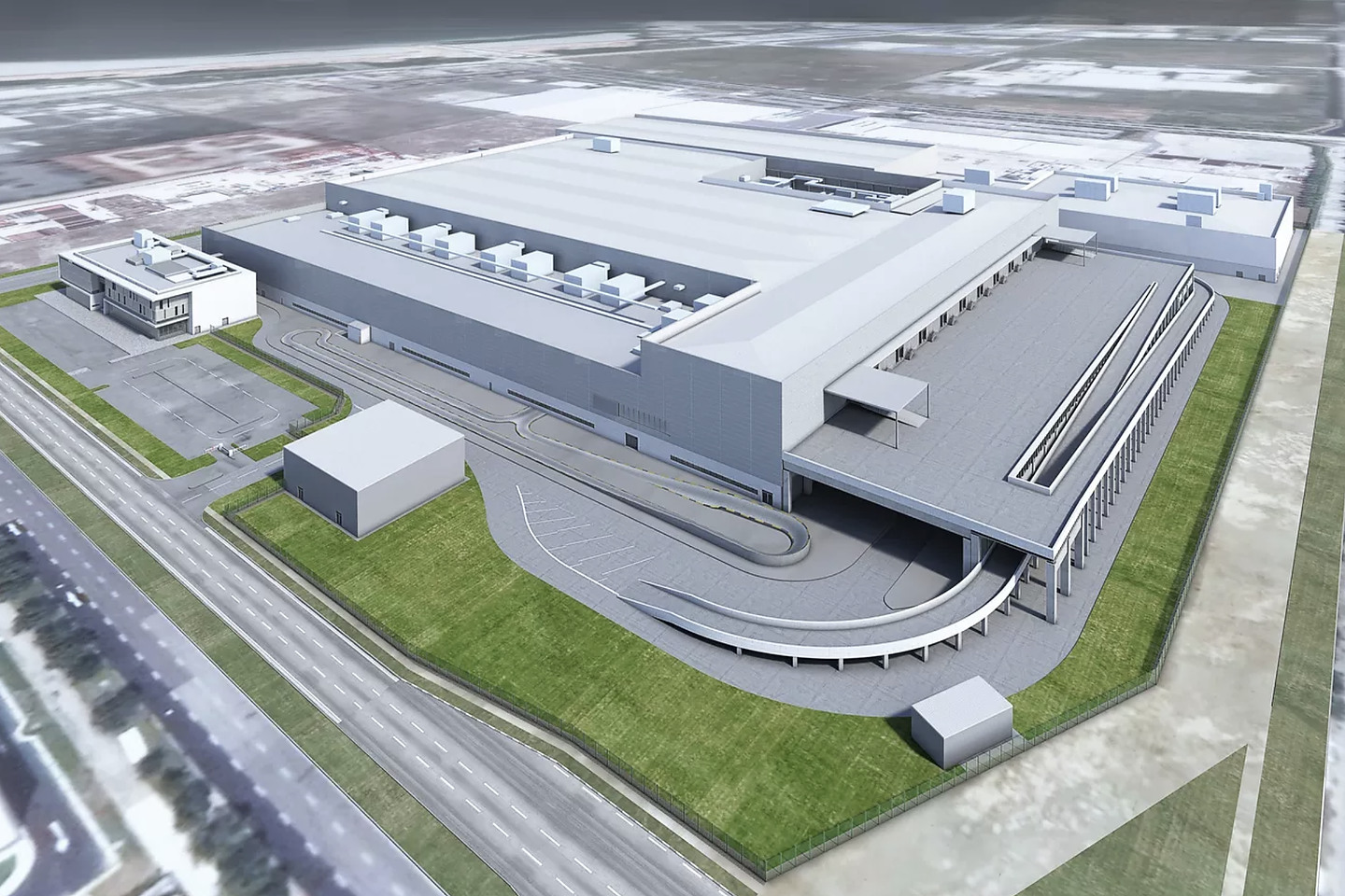 Dyson Automotive facility render
