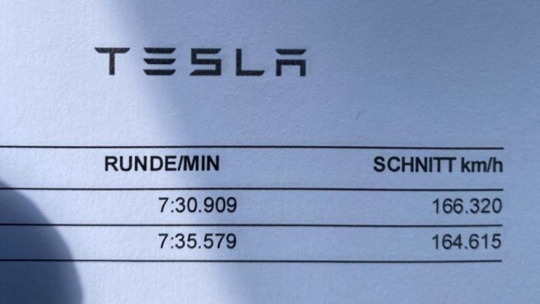 Tesla Model S Plaid Nurburgring Record