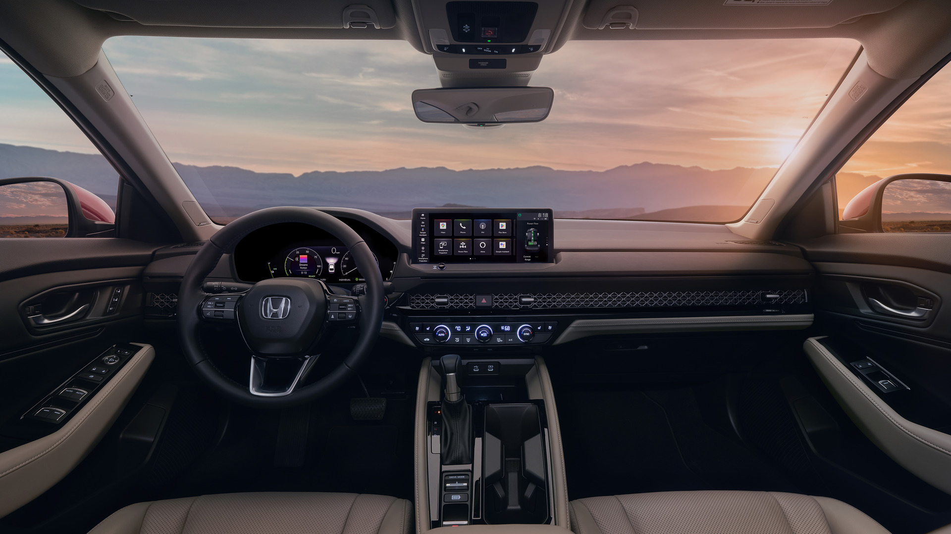 Intérieur de la Honda Accord 2023, premier millésime de la 11e génération