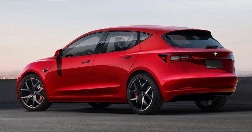Tesla Model 2 Rendering | @Theottle via Instagram