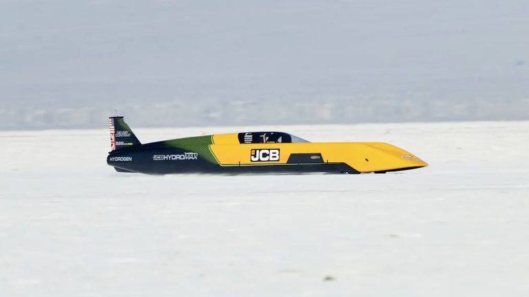 JCB Hydromax : 653 km/h à l’hydrogène, un nouveau chapitre pour les records de vitesse terrestre