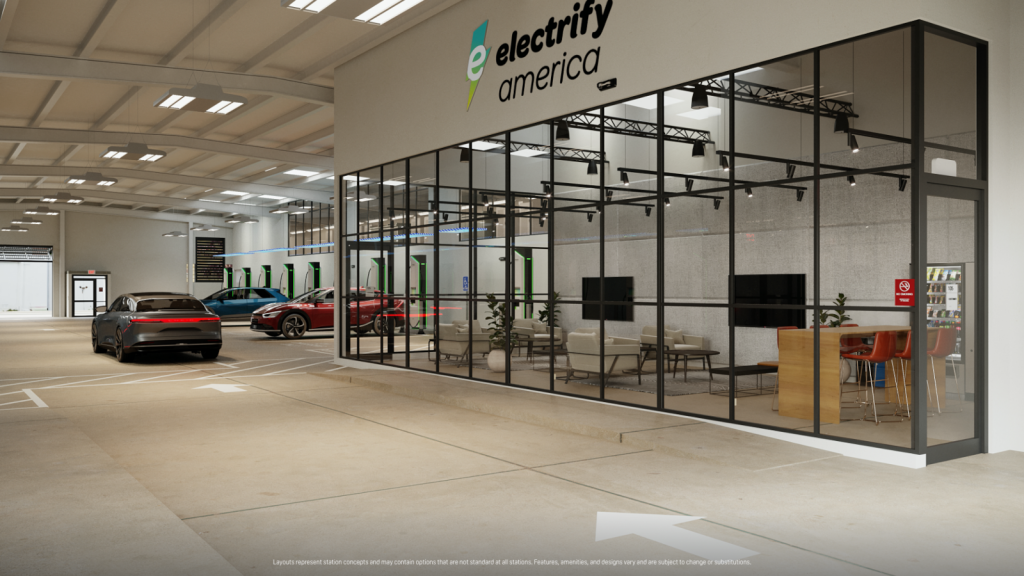 Prototype de station de recharge | Photo: Electrify America
