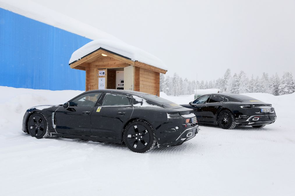 Porsche Taycan Winter Testing