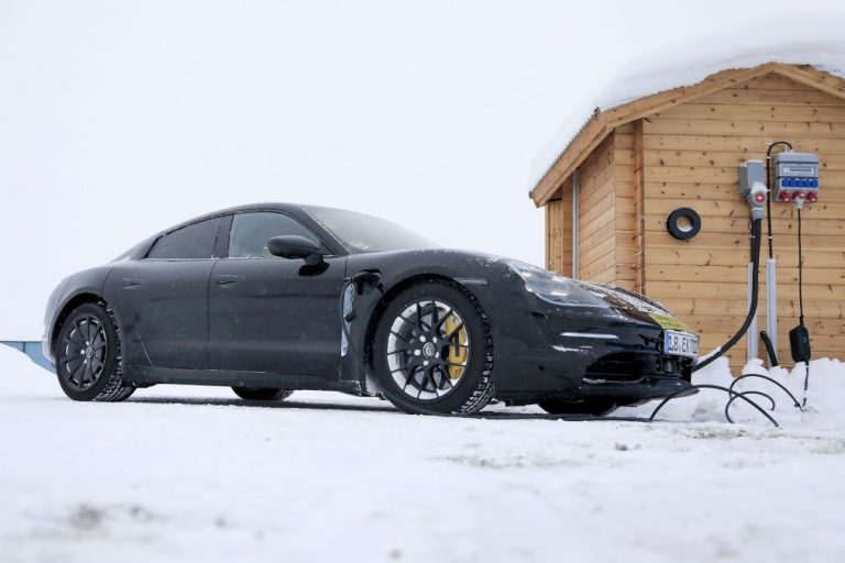 Porsche Taycan Winter Testing