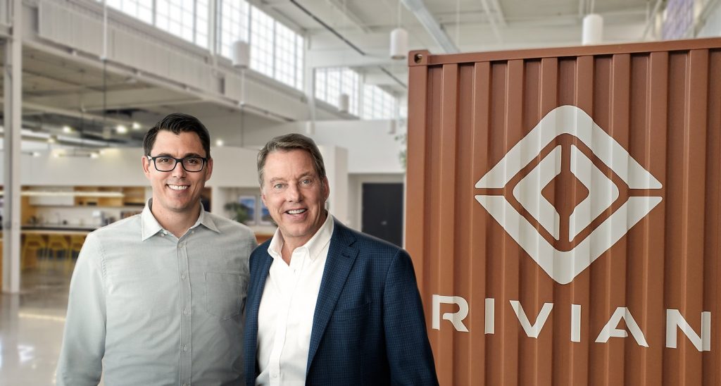 RJ Scaringe, Rivian founder and CEO, and Ford Executive Chairman Bill Ford