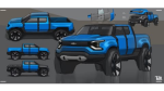 Chevrolet Mall Pickup Rendering | Photo: GM Design via Instagram