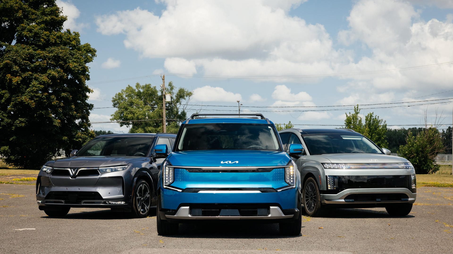 2025 Kia EV9 vs 2026 Hyundai Ioniq 9 vs 2025 VinFast VF9 | Photo: Olivier Delorme