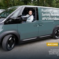 Kia PV5 Cargo GUINNESS WORLD RECORDS title/ 693.38 km on a single charge | Photo: Kia