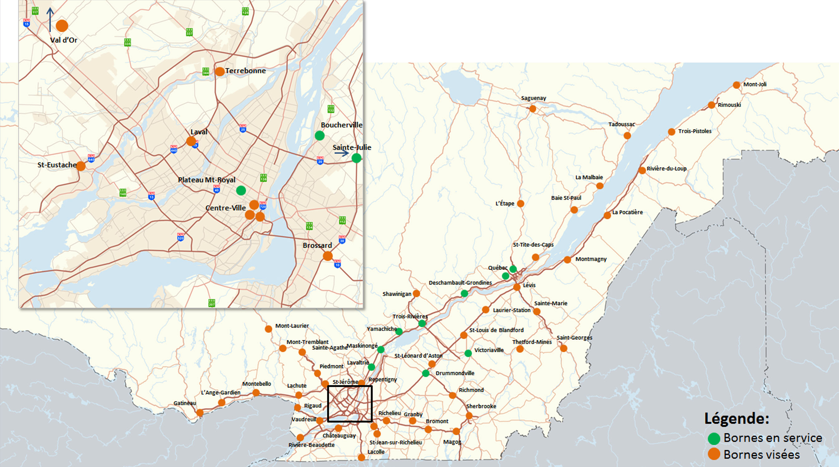 carte du circuit électrique
