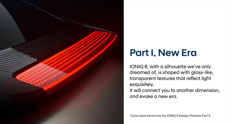 Hyundai a montré des images de la version de production de l’Ioniq 6